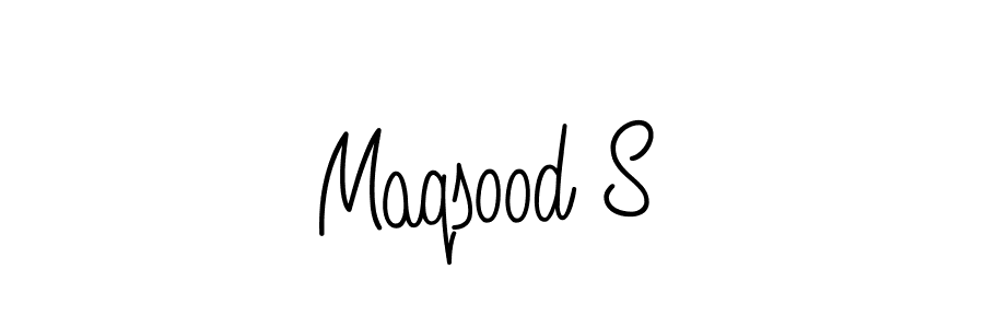 It looks lik you need a new signature style for name Maqsood S. Design unique handwritten (Angelique-Rose-font-FFP) signature with our free signature maker in just a few clicks. Maqsood S signature style 5 images and pictures png