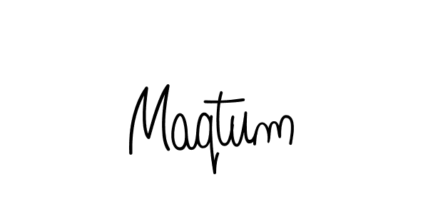 Create a beautiful signature design for name Maqtum. With this signature (Angelique-Rose-font-FFP) fonts, you can make a handwritten signature for free. Maqtum signature style 5 images and pictures png