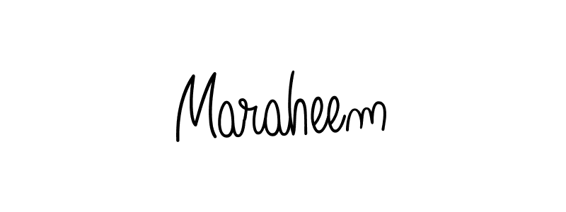 Create a beautiful signature design for name Maraheem. With this signature (Angelique-Rose-font-FFP) fonts, you can make a handwritten signature for free. Maraheem signature style 5 images and pictures png