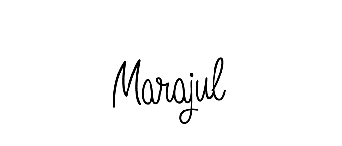 Create a beautiful signature design for name Marajul. With this signature (Angelique-Rose-font-FFP) fonts, you can make a handwritten signature for free. Marajul signature style 5 images and pictures png