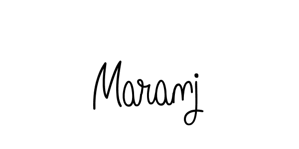 Make a beautiful signature design for name Maranj. With this signature (Angelique-Rose-font-FFP) style, you can create a handwritten signature for free. Maranj signature style 5 images and pictures png