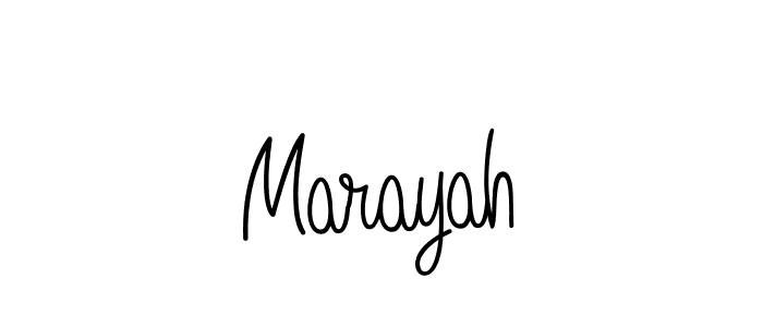 How to Draw Marayah signature style? Angelique-Rose-font-FFP is a latest design signature styles for name Marayah. Marayah signature style 5 images and pictures png