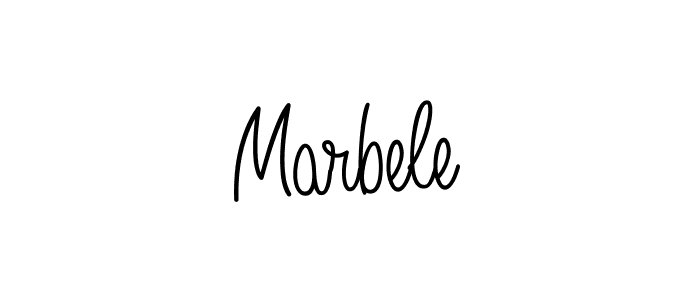 You should practise on your own different ways (Angelique-Rose-font-FFP) to write your name (Marbele) in signature. don't let someone else do it for you. Marbele signature style 5 images and pictures png