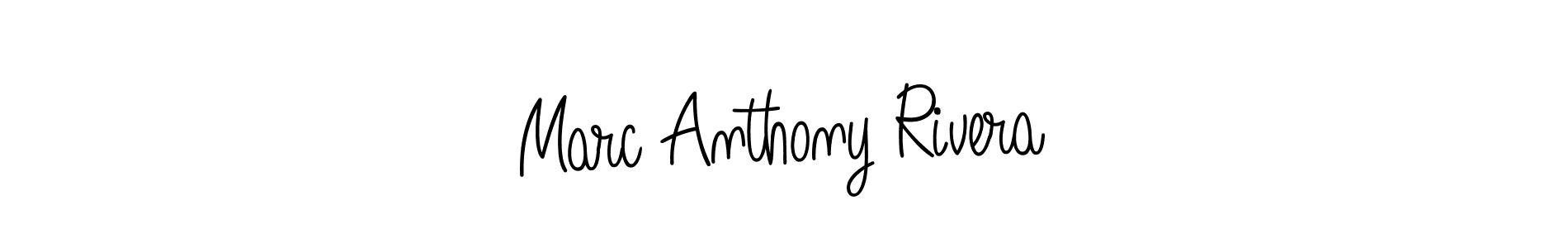 The best way (Angelique-Rose-font-FFP) to make a short signature is to pick only two or three words in your name. The name Marc Anthony Rivera include a total of six letters. For converting this name. Marc Anthony Rivera signature style 5 images and pictures png