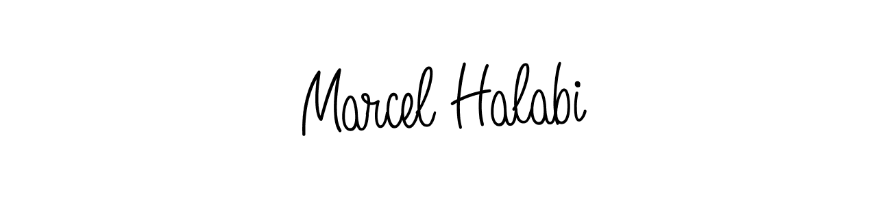 How to Draw Marcel Halabi signature style? Angelique-Rose-font-FFP is a latest design signature styles for name Marcel Halabi. Marcel Halabi signature style 5 images and pictures png