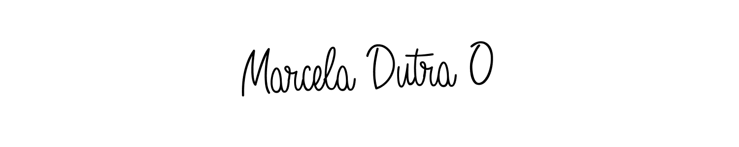 Marcela Dutra O stylish signature style. Best Handwritten Sign (Angelique-Rose-font-FFP) for my name. Handwritten Signature Collection Ideas for my name Marcela Dutra O. Marcela Dutra O signature style 5 images and pictures png
