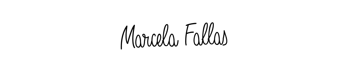 Make a beautiful signature design for name Marcela Fallas. With this signature (Angelique-Rose-font-FFP) style, you can create a handwritten signature for free. Marcela Fallas signature style 5 images and pictures png