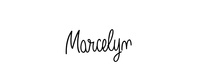 Make a beautiful signature design for name Marcelyn. Use this online signature maker to create a handwritten signature for free. Marcelyn signature style 5 images and pictures png