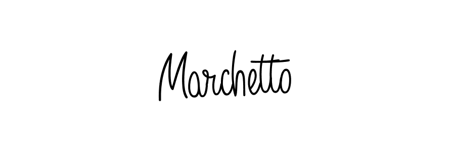 You should practise on your own different ways (Angelique-Rose-font-FFP) to write your name (Marchetto) in signature. don't let someone else do it for you. Marchetto signature style 5 images and pictures png