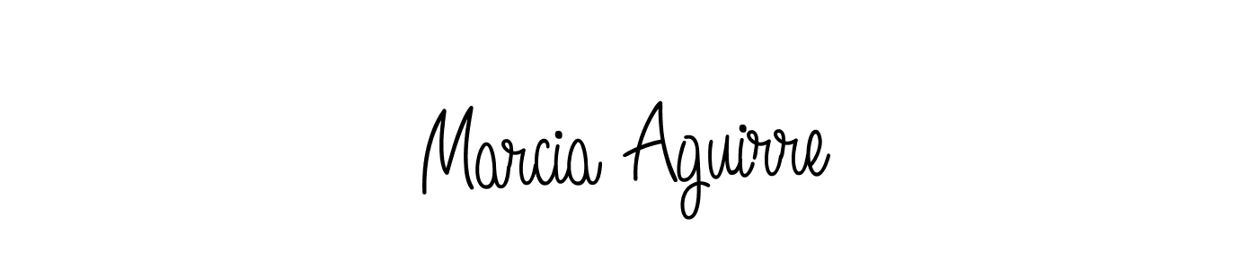 How to make Marcia Aguirre name signature. Use Angelique-Rose-font-FFP style for creating short signs online. This is the latest handwritten sign. Marcia Aguirre signature style 5 images and pictures png