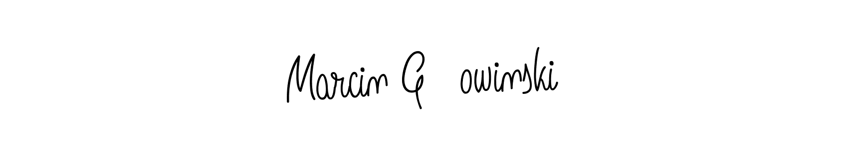 Create a beautiful signature design for name Marcin Głowinski. With this signature (Angelique-Rose-font-FFP) fonts, you can make a handwritten signature for free. Marcin Głowinski signature style 5 images and pictures png