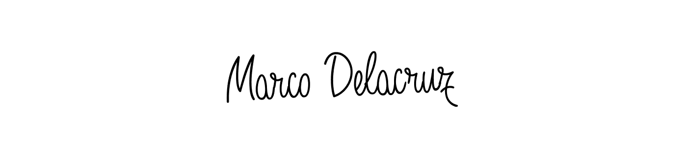 Make a beautiful signature design for name Marco Delacruz. With this signature (Angelique-Rose-font-FFP) style, you can create a handwritten signature for free. Marco Delacruz signature style 5 images and pictures png