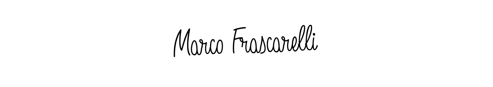 Marco Frascarelli stylish signature style. Best Handwritten Sign (Angelique-Rose-font-FFP) for my name. Handwritten Signature Collection Ideas for my name Marco Frascarelli. Marco Frascarelli signature style 5 images and pictures png