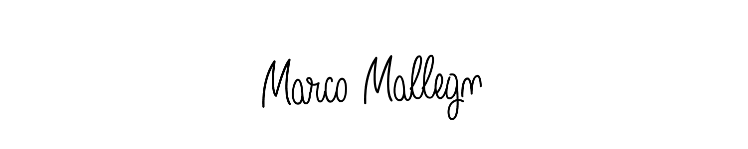 It looks lik you need a new signature style for name Marco Mallegnİ. Design unique handwritten (Angelique-Rose-font-FFP) signature with our free signature maker in just a few clicks. Marco Mallegnİ signature style 5 images and pictures png