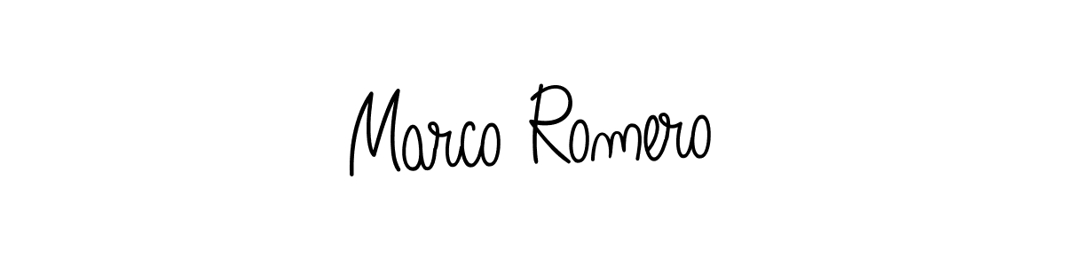 Design your own signature with our free online signature maker. With this signature software, you can create a handwritten (Angelique-Rose-font-FFP) signature for name Marco Romero. Marco Romero signature style 5 images and pictures png