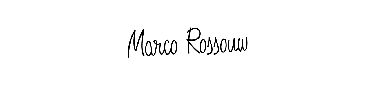 Angelique-Rose-font-FFP is a professional signature style that is perfect for those who want to add a touch of class to their signature. It is also a great choice for those who want to make their signature more unique. Get Marco Rossouw name to fancy signature for free. Marco Rossouw signature style 5 images and pictures png