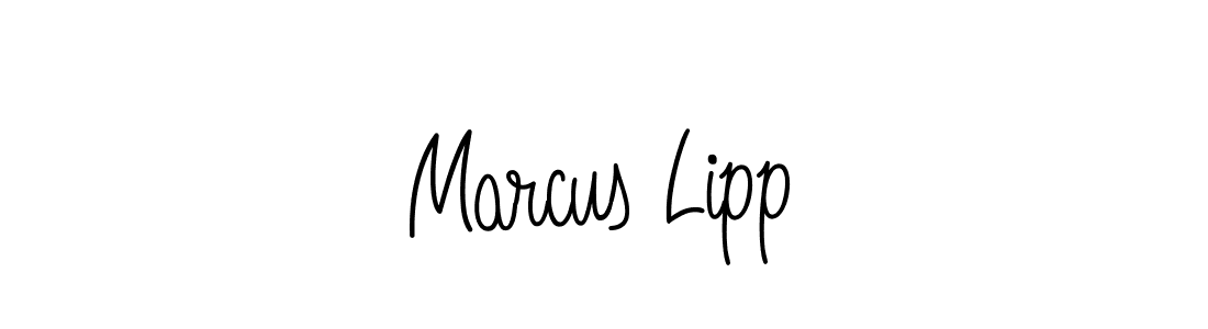 Marcus Lipp stylish signature style. Best Handwritten Sign (Angelique-Rose-font-FFP) for my name. Handwritten Signature Collection Ideas for my name Marcus Lipp. Marcus Lipp signature style 5 images and pictures png