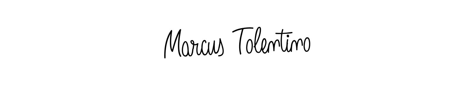 Use a signature maker to create a handwritten signature online. With this signature software, you can design (Angelique-Rose-font-FFP) your own signature for name Marcus Tolentino. Marcus Tolentino signature style 5 images and pictures png