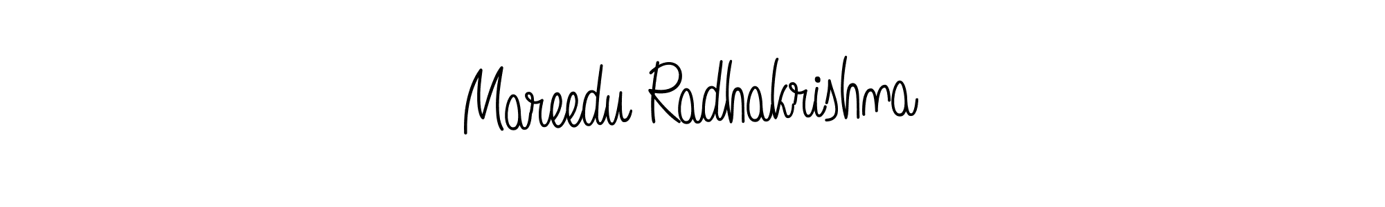 Use a signature maker to create a handwritten signature online. With this signature software, you can design (Angelique-Rose-font-FFP) your own signature for name Mareedu Radhakrishna. Mareedu Radhakrishna signature style 5 images and pictures png