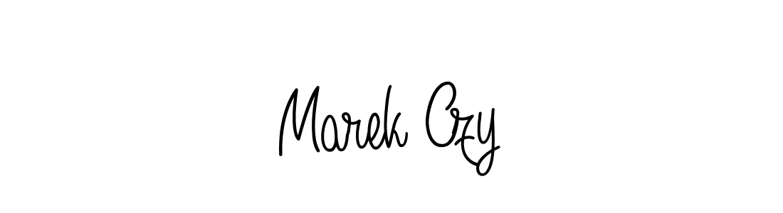 Make a short Marek Czyż signature style. Manage your documents anywhere anytime using Angelique-Rose-font-FFP. Create and add eSignatures, submit forms, share and send files easily. Marek Czyż signature style 5 images and pictures png