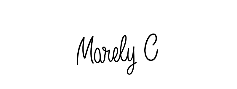 It looks lik you need a new signature style for name Marely C. Design unique handwritten (Angelique-Rose-font-FFP) signature with our free signature maker in just a few clicks. Marely C signature style 5 images and pictures png