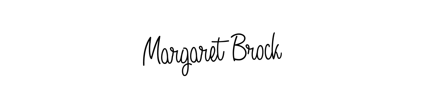 Margaret Brock stylish signature style. Best Handwritten Sign (Angelique-Rose-font-FFP) for my name. Handwritten Signature Collection Ideas for my name Margaret Brock. Margaret Brock signature style 5 images and pictures png