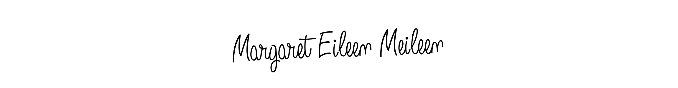 How to make Margaret Eileen Meileen name signature. Use Angelique-Rose-font-FFP style for creating short signs online. This is the latest handwritten sign. Margaret Eileen Meileen signature style 5 images and pictures png