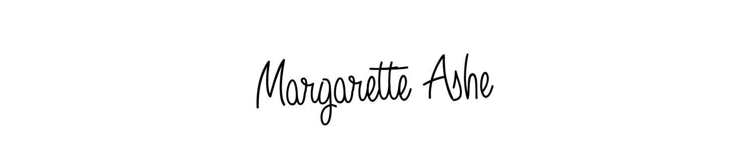 You should practise on your own different ways (Angelique-Rose-font-FFP) to write your name (Margarette Ashe) in signature. don't let someone else do it for you. Margarette Ashe signature style 5 images and pictures png