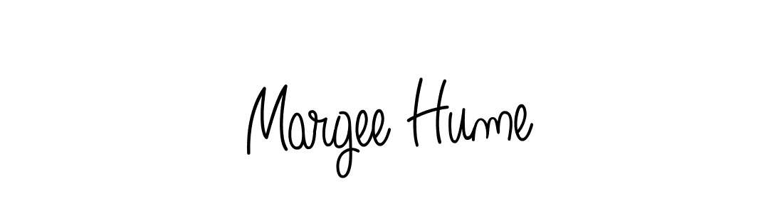 Design your own signature with our free online signature maker. With this signature software, you can create a handwritten (Angelique-Rose-font-FFP) signature for name Margee Hume. Margee Hume signature style 5 images and pictures png