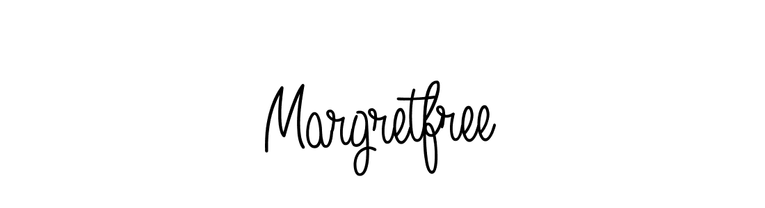 Make a beautiful signature design for name Margretfree. With this signature (Angelique-Rose-font-FFP) style, you can create a handwritten signature for free. Margretfree signature style 5 images and pictures png
