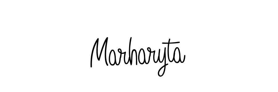 You can use this online signature creator to create a handwritten signature for the name Marharyta. This is the best online autograph maker. Marharyta signature style 5 images and pictures png