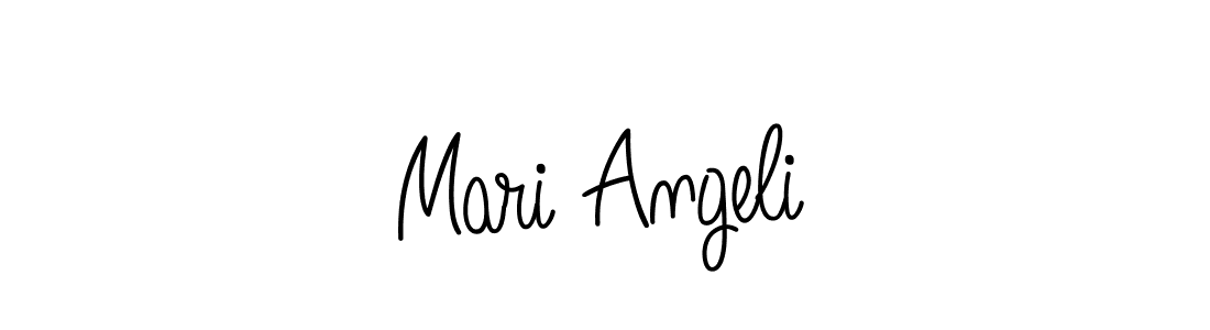 Use a signature maker to create a handwritten signature online. With this signature software, you can design (Angelique-Rose-font-FFP) your own signature for name Mari Angeli. Mari Angeli signature style 5 images and pictures png