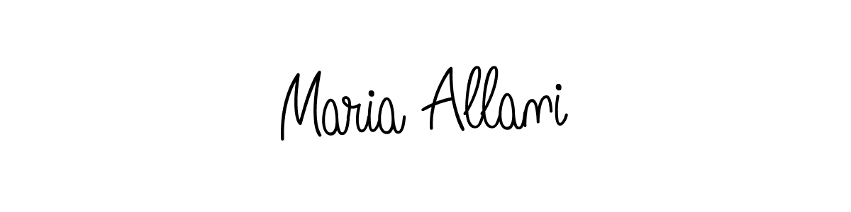if you are searching for the best signature style for your name Maria Allani. so please give up your signature search. here we have designed multiple signature styles  using Angelique-Rose-font-FFP. Maria Allani signature style 5 images and pictures png
