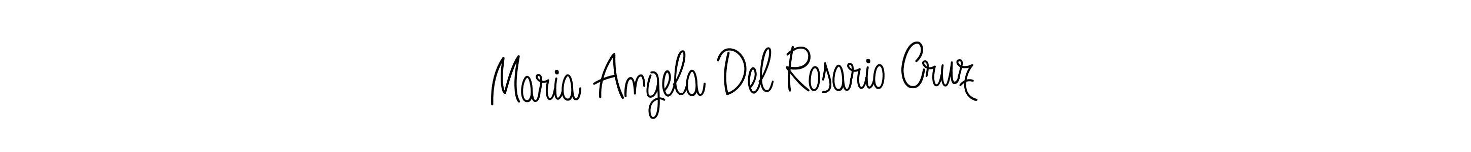 The best way (Angelique-Rose-font-FFP) to make a short signature is to pick only two or three words in your name. The name Maria Angela Del Rosario Cruz include a total of six letters. For converting this name. Maria Angela Del Rosario Cruz signature style 5 images and pictures png