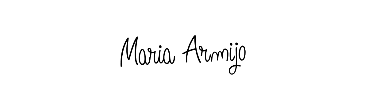 Create a beautiful signature design for name Maria Armijo. With this signature (Angelique-Rose-font-FFP) fonts, you can make a handwritten signature for free. Maria Armijo signature style 5 images and pictures png