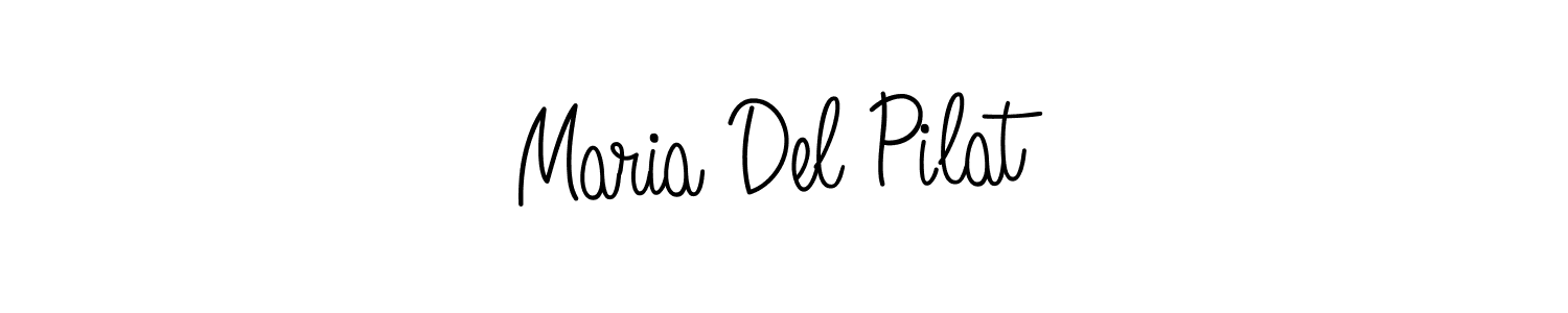 Make a short Maria Del Pilat signature style. Manage your documents anywhere anytime using Angelique-Rose-font-FFP. Create and add eSignatures, submit forms, share and send files easily. Maria Del Pilat signature style 5 images and pictures png