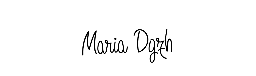 Create a beautiful signature design for name Maria Dgzh. With this signature (Angelique-Rose-font-FFP) fonts, you can make a handwritten signature for free. Maria Dgzh signature style 5 images and pictures png