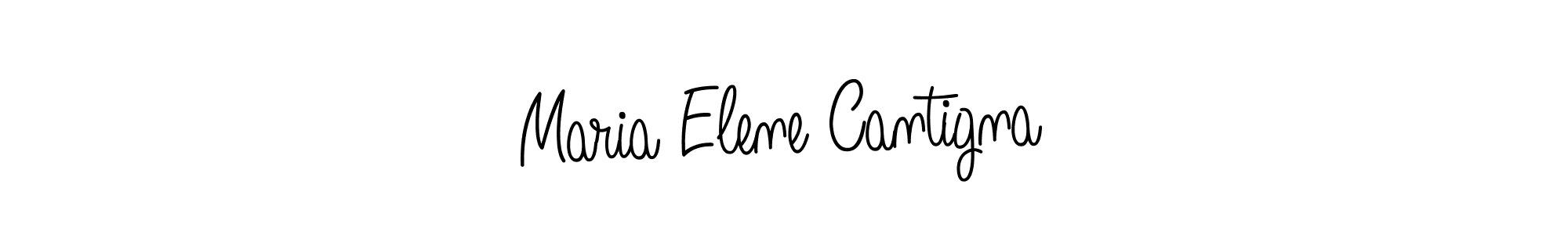 You should practise on your own different ways (Angelique-Rose-font-FFP) to write your name (Maria Elene Cantigna) in signature. don't let someone else do it for you. Maria Elene Cantigna signature style 5 images and pictures png