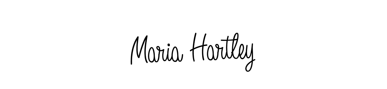 How to make Maria Hartley signature? Angelique-Rose-font-FFP is a professional autograph style. Create handwritten signature for Maria Hartley name. Maria Hartley signature style 5 images and pictures png