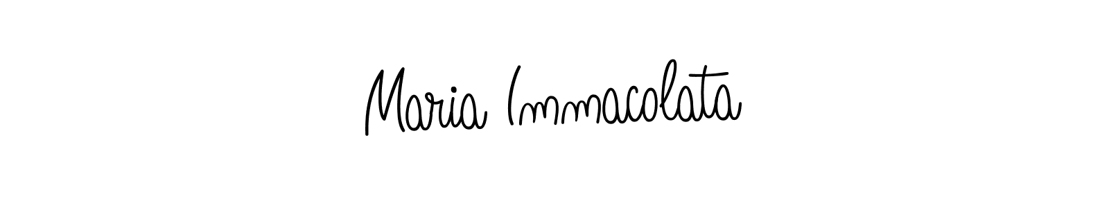 Design your own signature with our free online signature maker. With this signature software, you can create a handwritten (Angelique-Rose-font-FFP) signature for name Maria Immacolata. Maria Immacolata signature style 5 images and pictures png
