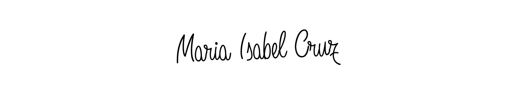 Maria Isabel Cruz stylish signature style. Best Handwritten Sign (Angelique-Rose-font-FFP) for my name. Handwritten Signature Collection Ideas for my name Maria Isabel Cruz. Maria Isabel Cruz signature style 5 images and pictures png