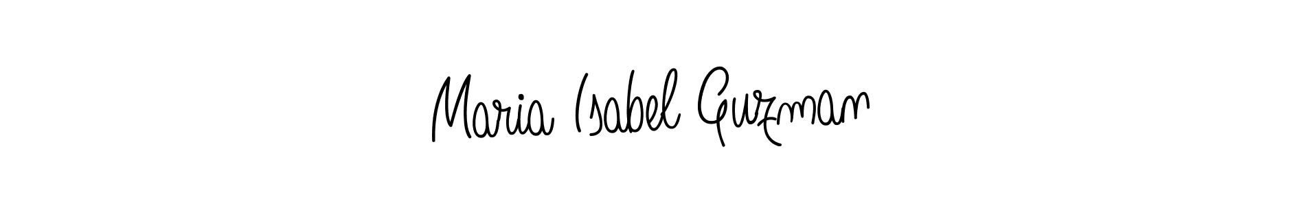 Angelique-Rose-font-FFP is a professional signature style that is perfect for those who want to add a touch of class to their signature. It is also a great choice for those who want to make their signature more unique. Get Maria Isabel Guzman name to fancy signature for free. Maria Isabel Guzman signature style 5 images and pictures png