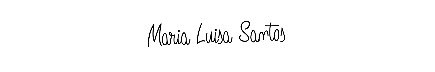 This is the best signature style for the Maria Luisa Santos name. Also you like these signature font (Angelique-Rose-font-FFP). Mix name signature. Maria Luisa Santos signature style 5 images and pictures png