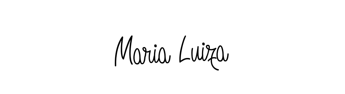 Use a signature maker to create a handwritten signature online. With this signature software, you can design (Angelique-Rose-font-FFP) your own signature for name Maria Luiza. Maria Luiza signature style 5 images and pictures png