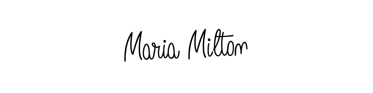 Also we have Maria Milton name is the best signature style. Create professional handwritten signature collection using Angelique-Rose-font-FFP autograph style. Maria Milton signature style 5 images and pictures png
