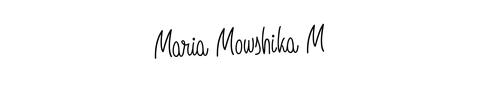 Check out images of Autograph of Maria Mowshika M name. Actor Maria Mowshika M Signature Style. Angelique-Rose-font-FFP is a professional sign style online. Maria Mowshika M signature style 5 images and pictures png