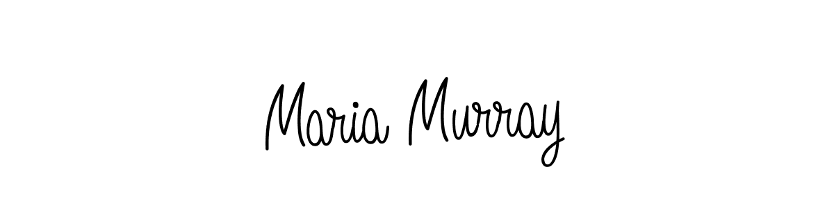 Use a signature maker to create a handwritten signature online. With this signature software, you can design (Angelique-Rose-font-FFP) your own signature for name Maria Murray. Maria Murray signature style 5 images and pictures png