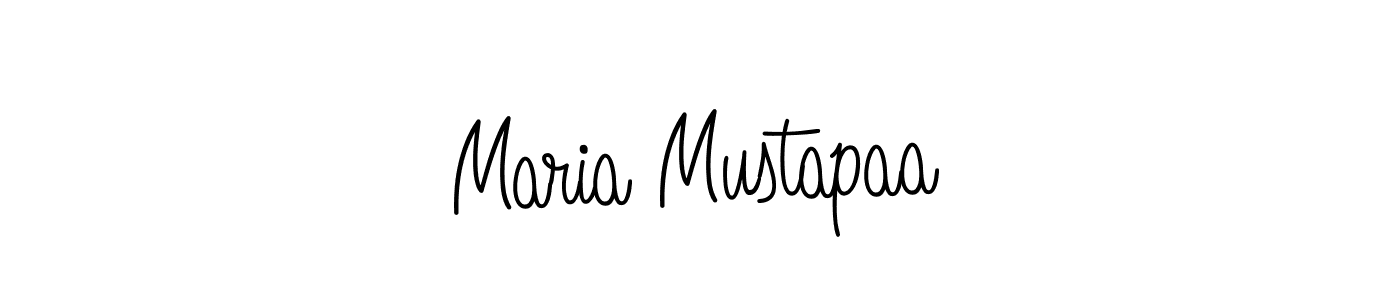 The best way (Angelique-Rose-font-FFP) to make a short signature is to pick only two or three words in your name. The name Maria Mustapaa include a total of six letters. For converting this name. Maria Mustapaa signature style 5 images and pictures png
