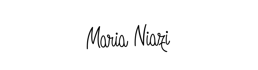 Maria Niazi stylish signature style. Best Handwritten Sign (Angelique-Rose-font-FFP) for my name. Handwritten Signature Collection Ideas for my name Maria Niazi. Maria Niazi signature style 5 images and pictures png