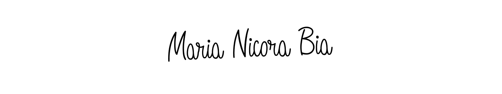How to Draw Maria Nicora Bia signature style? Angelique-Rose-font-FFP is a latest design signature styles for name Maria Nicora Bia. Maria Nicora Bia signature style 5 images and pictures png